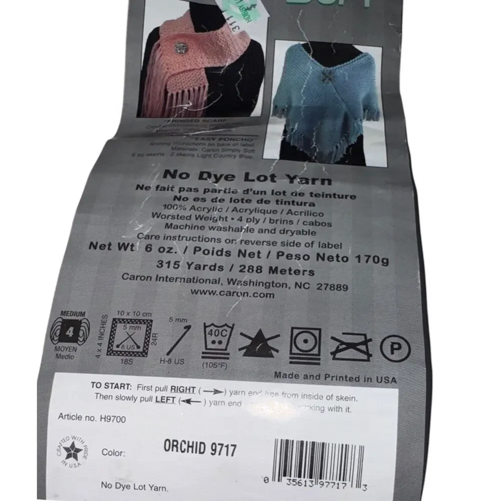 Purple Yarn Lot Caron Simply Soft Orchid Bouquet Baby‎ Sparkle Knitting Crochet